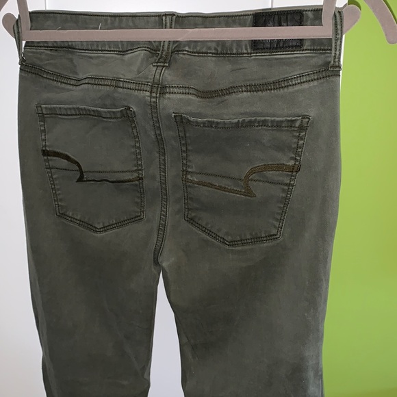 Army Green Skinny Jeans - Picture 2 of 4